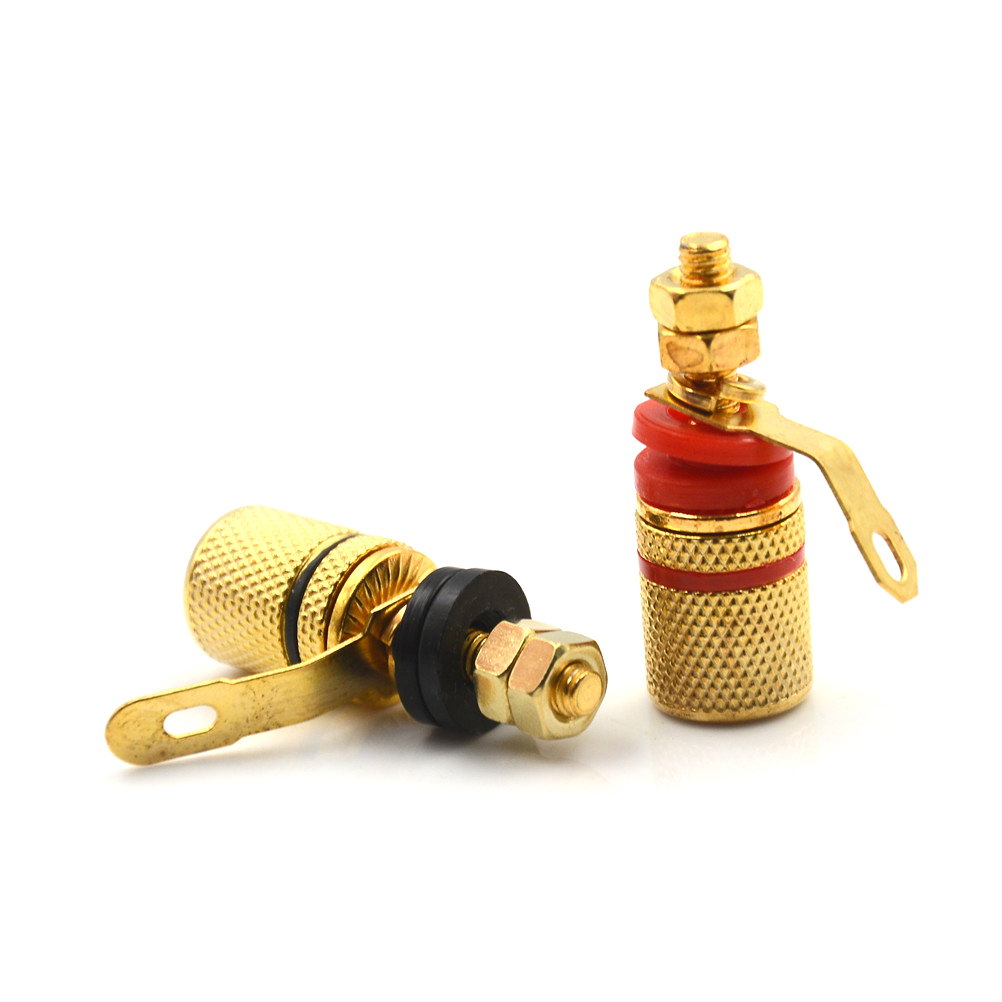 [JINXIN] 4pcs/lot 4mm Banana Plug Binding Post Loudspeaker Power Socket Terminals