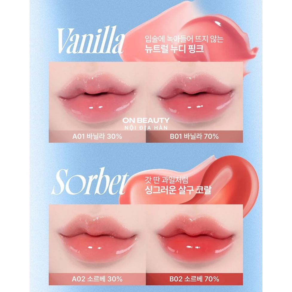 [Bill Olive Young] Son bóng Fwee 3D volumizing gloss 30%/70%