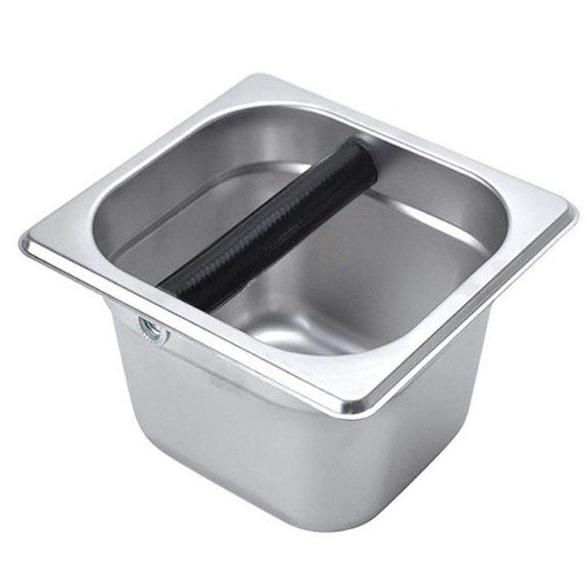Hộp đập bã cà phê inox cao 15cm
