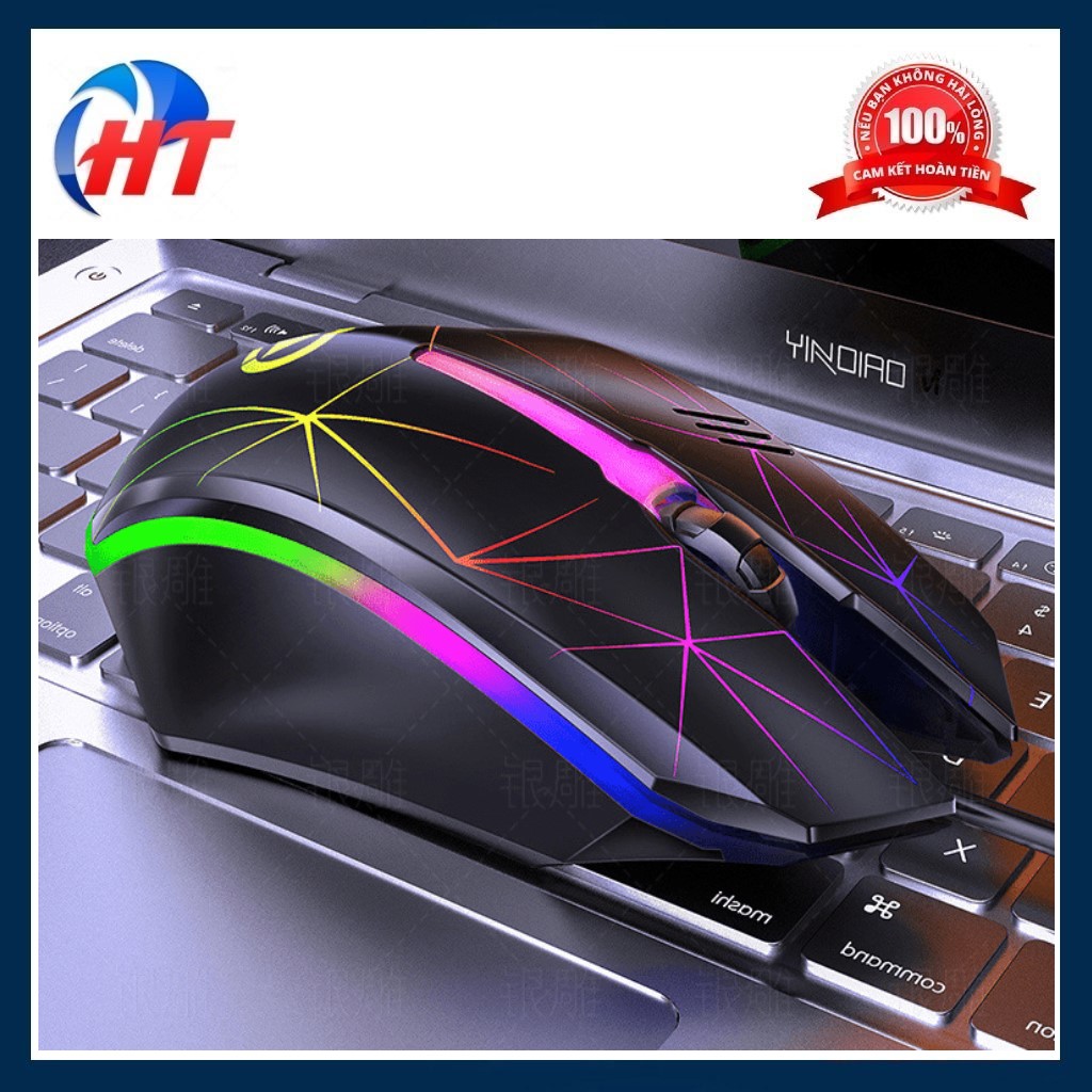 [HCM]Chuột Game YINDIAO G6 Đèn led RGB màu tự thay đổi.
