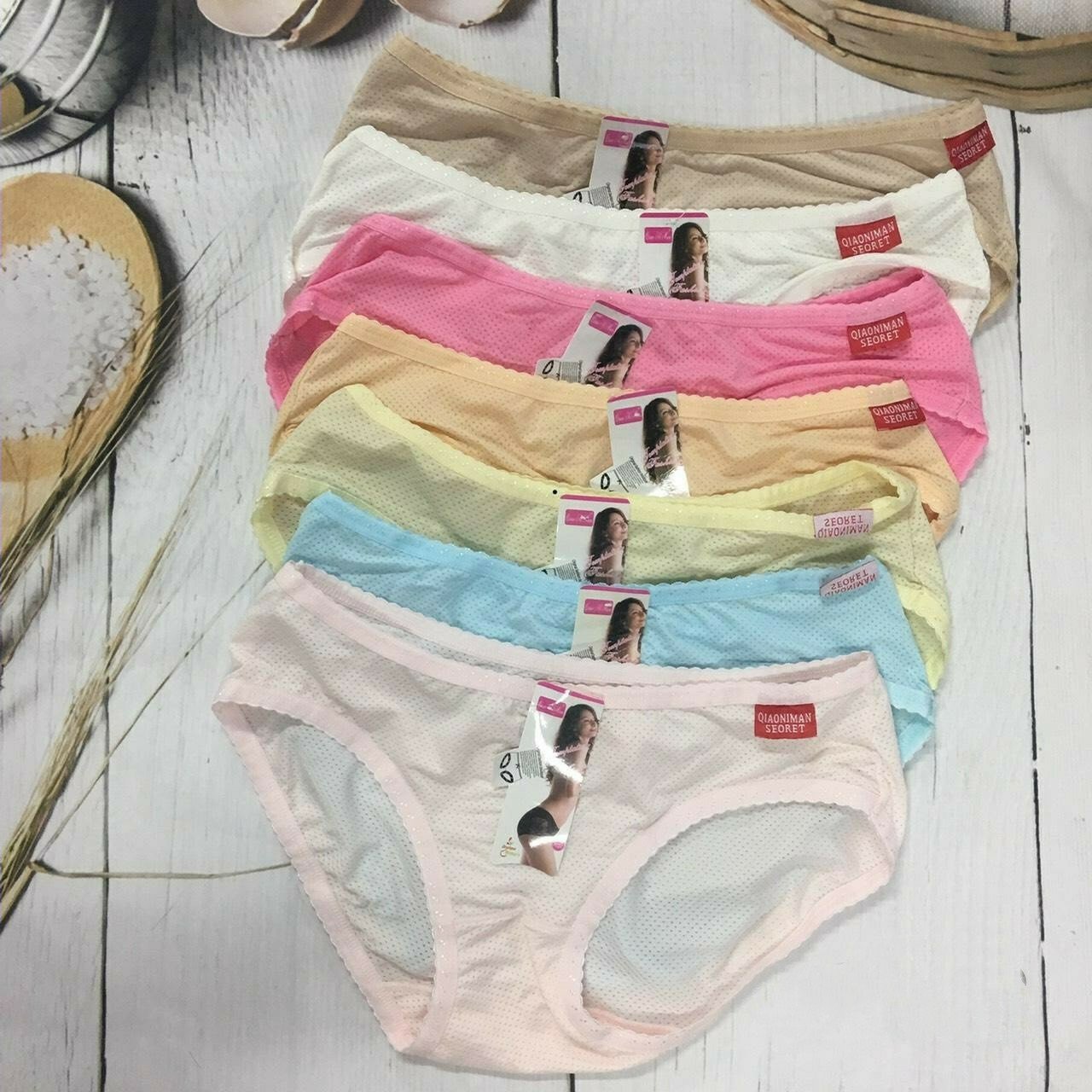 Bộ 10 Quần Lót Nữ Cotton Thái Thông Hơi Cao Cấp – Phom Dáng Trang Nhã - Giãn 4 Chiều Phù Hợp Mọi Lứa Tuổi - Giao Màu Ngẫu Nhiên
