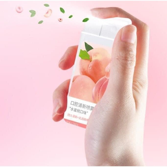 Xịt Thơm Miệng Heyxi Vị Đào, Bạc hà Thơm Mát