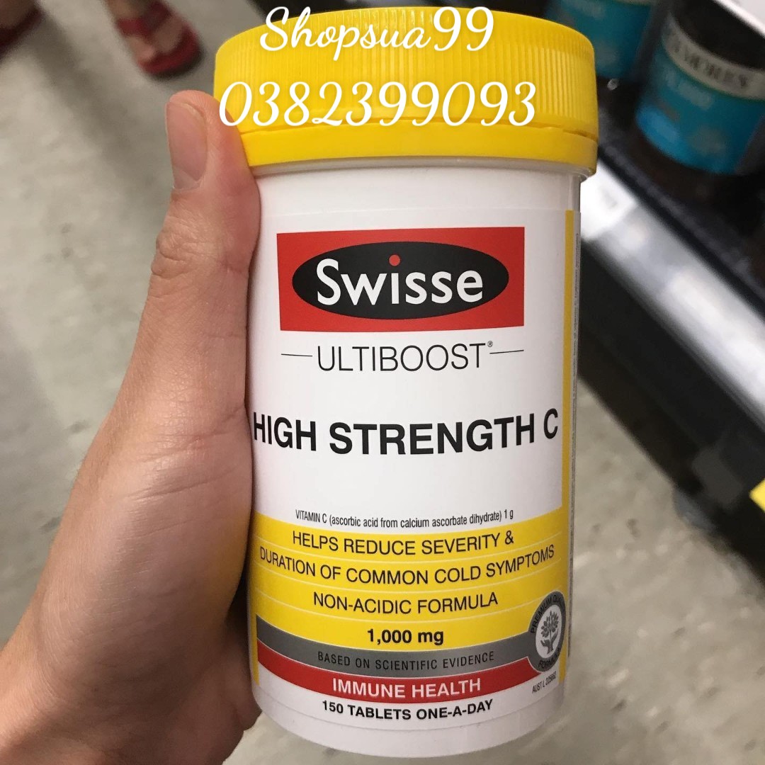 Vitamin C Swisse Ultiboost High Strength C 1000mg 150 Tablets