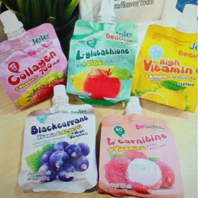 Combo thùng 36 túi thạch trái cây jele 150ml Thái Lan