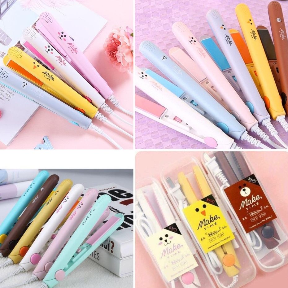 Máy Là-Duỗi-Ép Tóc Mini Cầm Tay Make Time