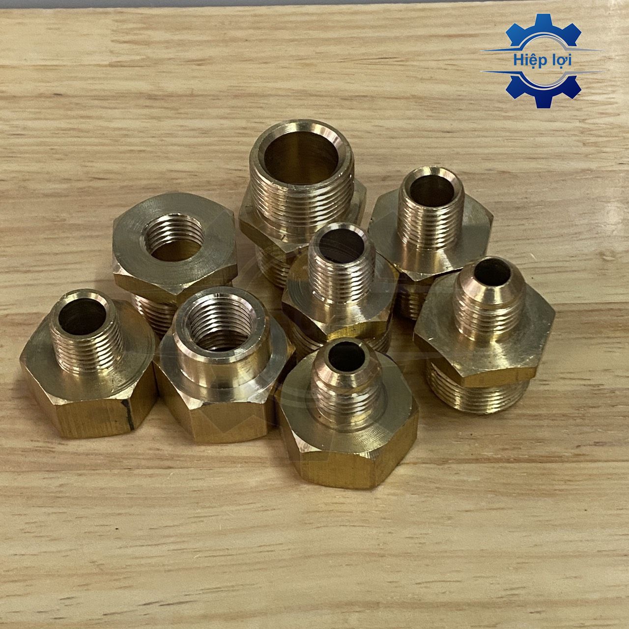 Nối ren đồng 22 cà rá thau – nối chắc chắn, chịu áp cao, dùng phổ biến cho hệ thống nước khí dầu