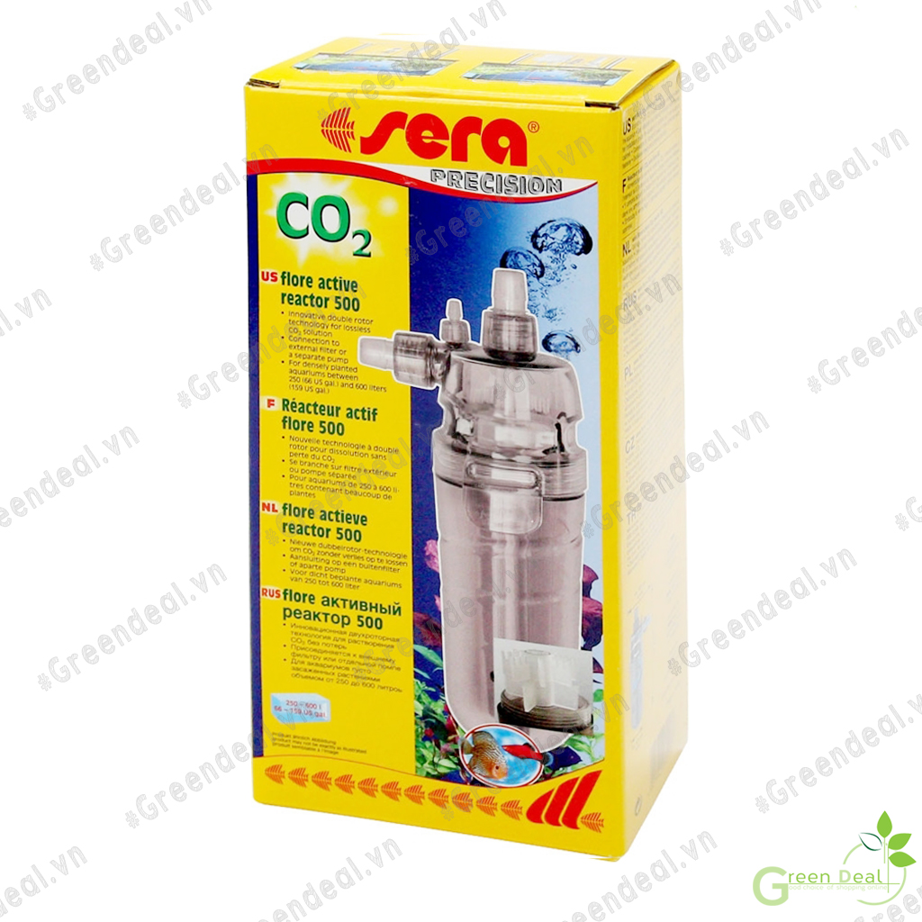 Sera - flore co2 active reactor 500 | bộ trộn cánh quạt hòa tan co2 cho hồ thuỷ sinh