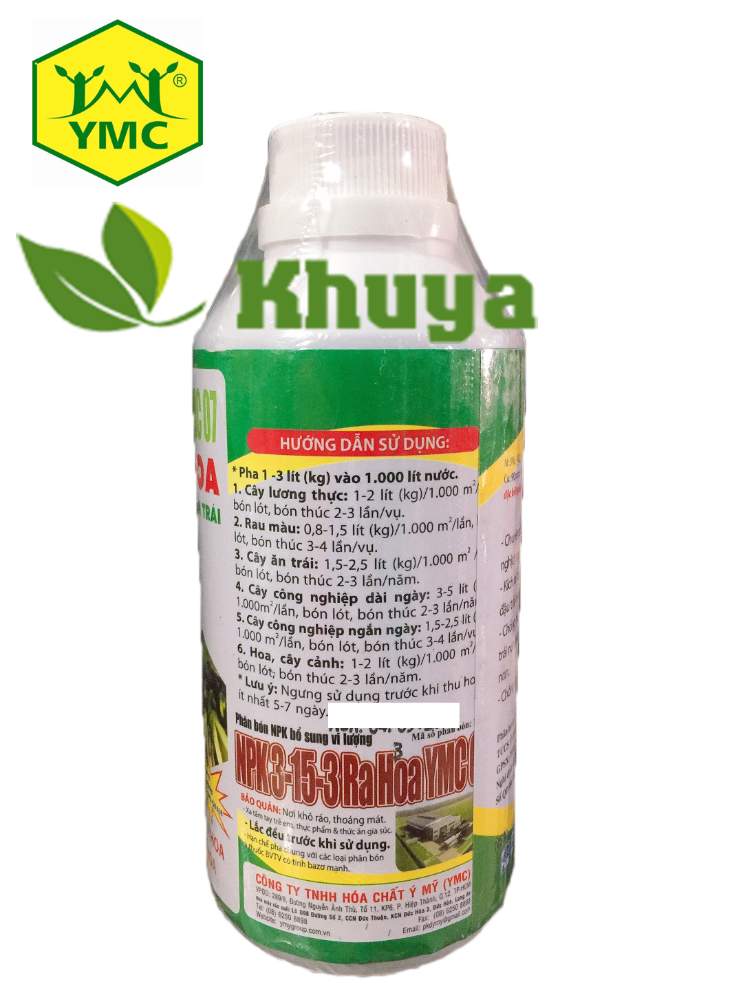 Phân bón Siêu Ra Hoa YMC 500ml Chuyên Cây Ăn Trái