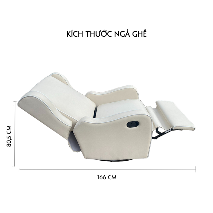 Ghế sofa đơn thư giãn xoay 360 độ