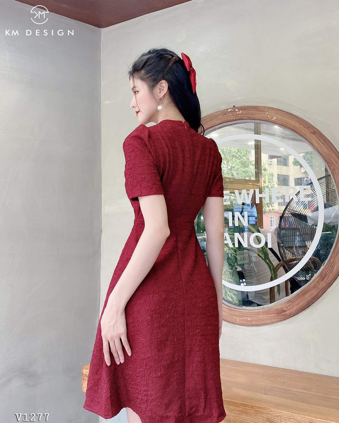 Đầm Xoắn Cổ Dáng Dài Siêu Xinh ( KÈM QUÀ TẶNG NGẪU NHIÊN)
