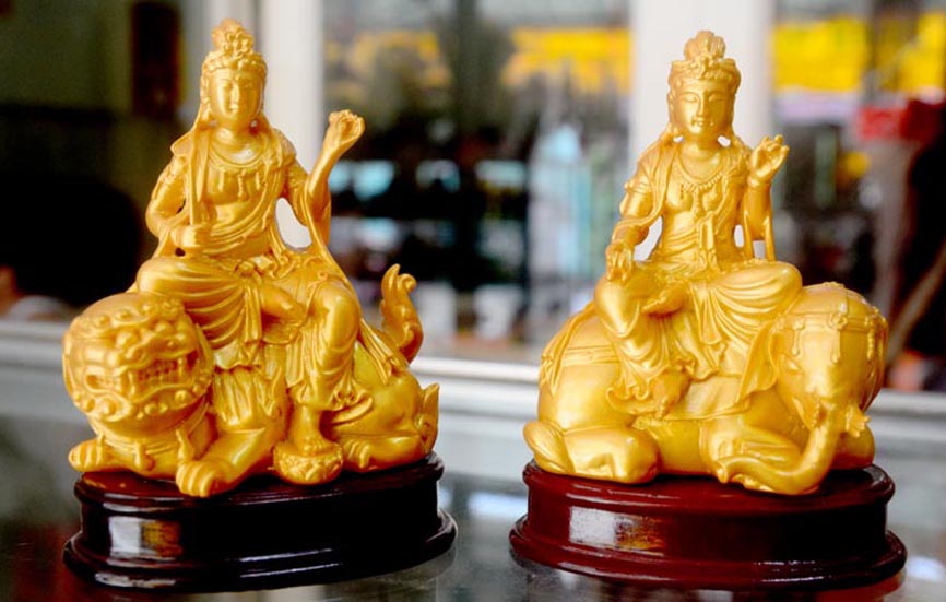 [HCM]Tượng ngài Văn Thù Bồ Tát-Phổ Hiền Bồ Tát cao 10cm-Nhiều mẫu