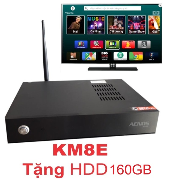 [HCM]Đầu karaoke Wifi Youtube Acnos KM8E (Đen) Tặng HDD 160GB