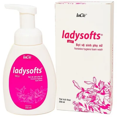 Bọt vệ sinh phụ nữ Ladysoft chai màu hồng 250ml
