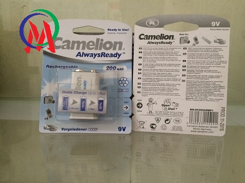 [HCM]Pin 9v Camelion Sạc Được