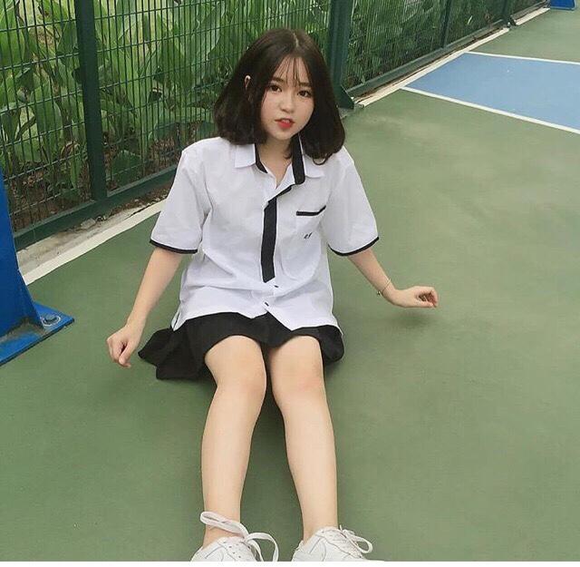 [HCM]Áo sơ mi in chữ Hàn cực cá tính