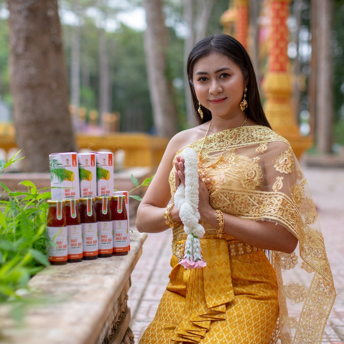 MẬT HOA DỪA - SOKFRAM- 250ml - ĐẶC SẢN TRÀ VINH