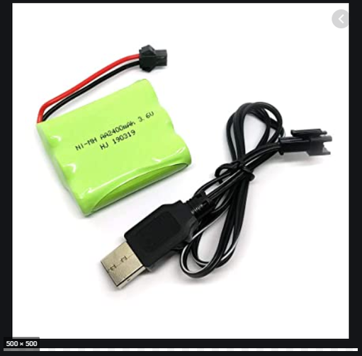 Pin Và Sạc usb 3.6v 2400mah Xe Điều Khiển Từ Xa