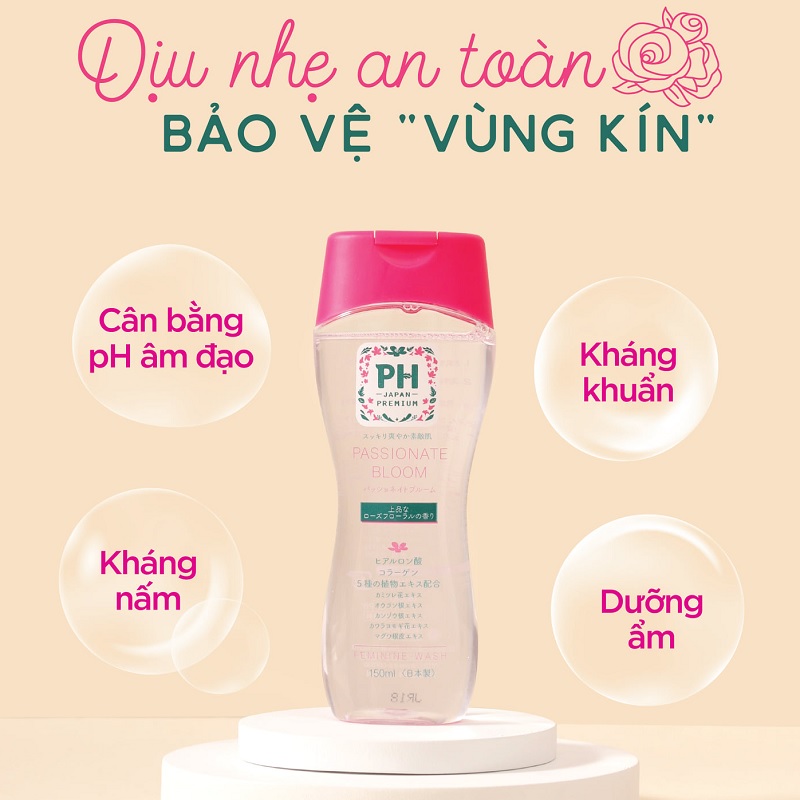 Dung Dịch Vệ Sinh Phụ Nữ PH Care Nhật Bản 150ml