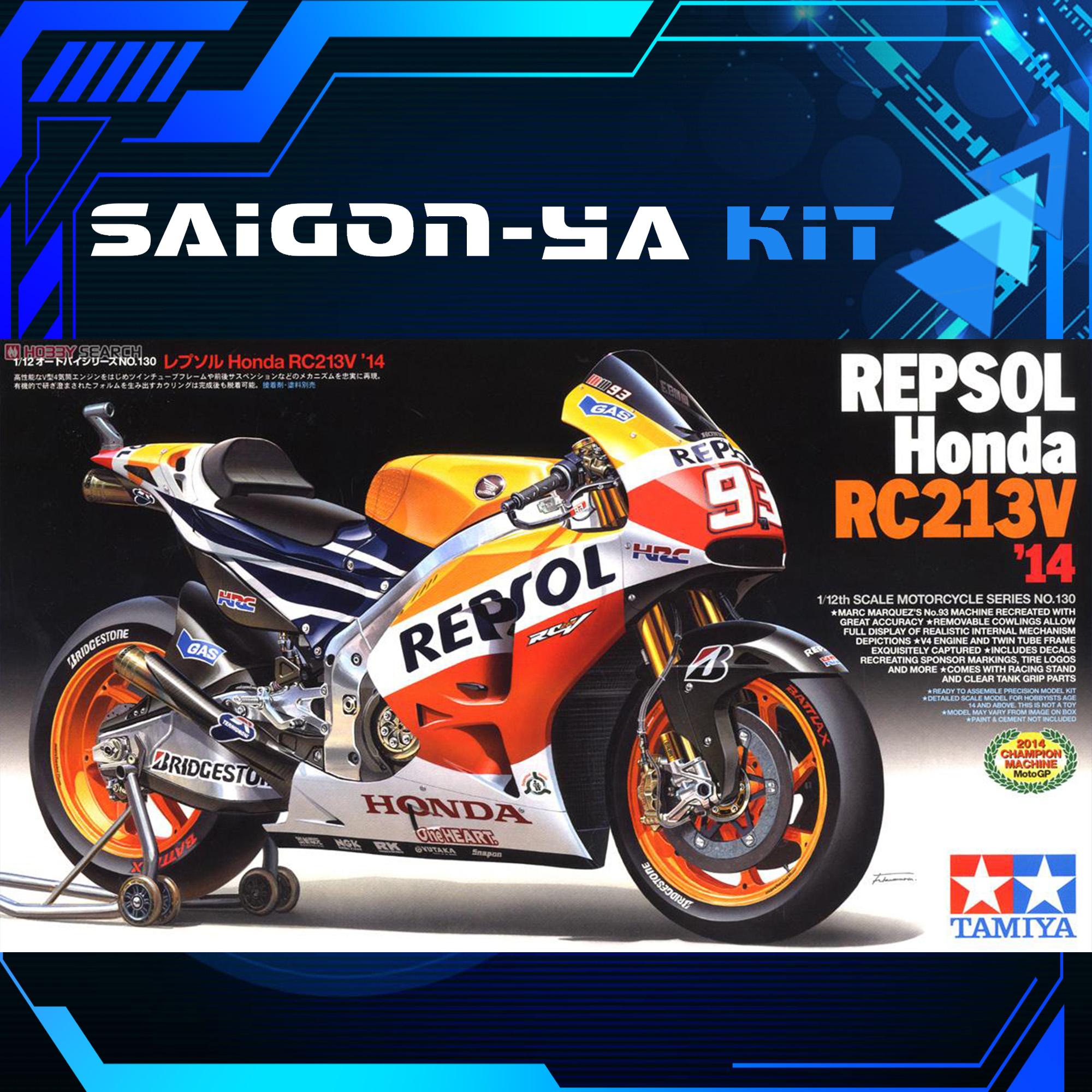[HCM][TAMIYA] Mô hình xe Repsol Honda RC213V `14