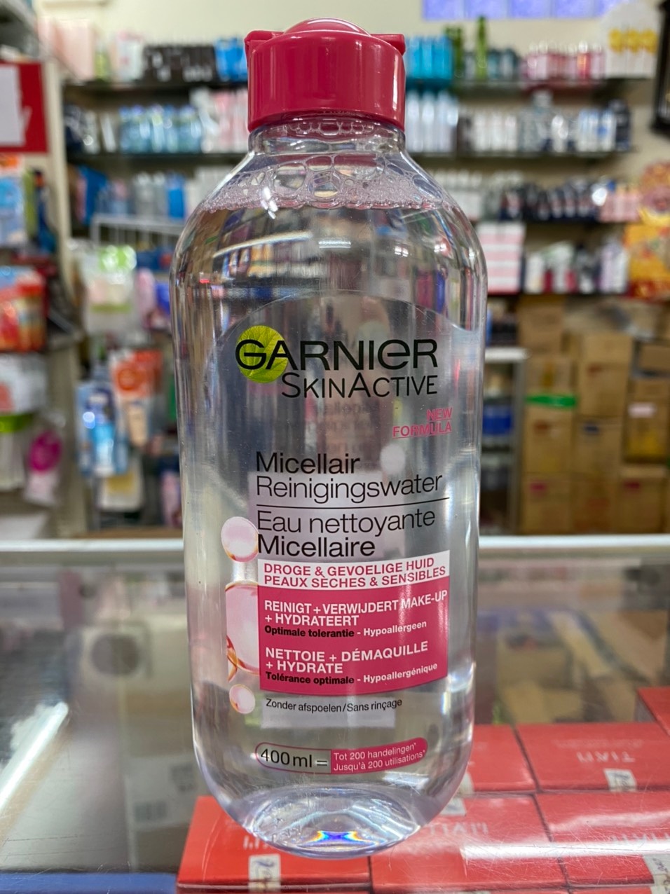TẨY TRANG GARNIER NẮP ĐỎ 400ml