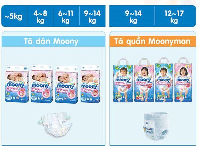 [HÀNG NỘI ĐỊA NHẬT] Bỉm Tã Quần  Moony Nhật L44(boy)