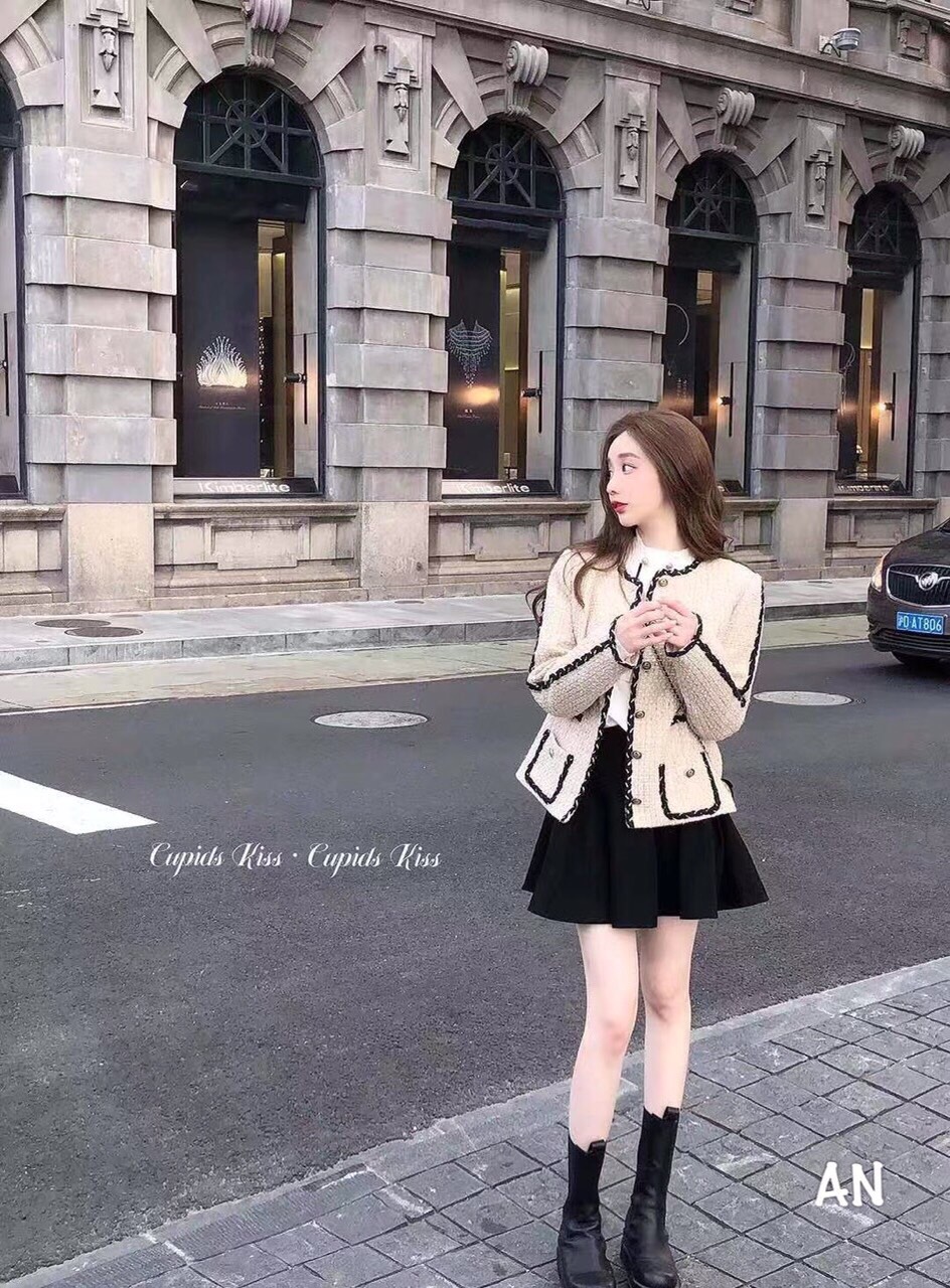 [ ÁO KHOÁC DẠ VIỀN STYLE HQ ] hàng QC cao cấp