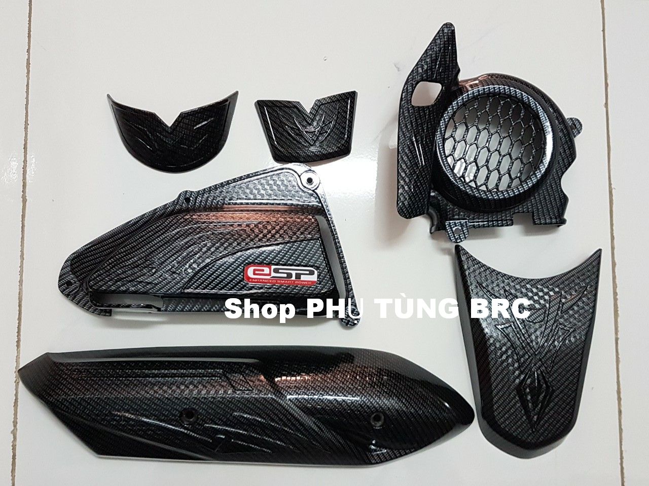 Combo 6 món ốp trang trí phủ cacbon xe  lắp cho tất cả các phiên bản xe VISION 2021 trở lên( Shop uy tín, Giao hàng nhanh, chất lượng, Giá cả cực tốt, Mua ngay)