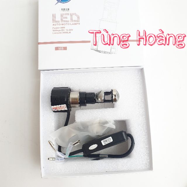Đèn led bi cầu mini M8 TÍ HON chân drean, H7, H4