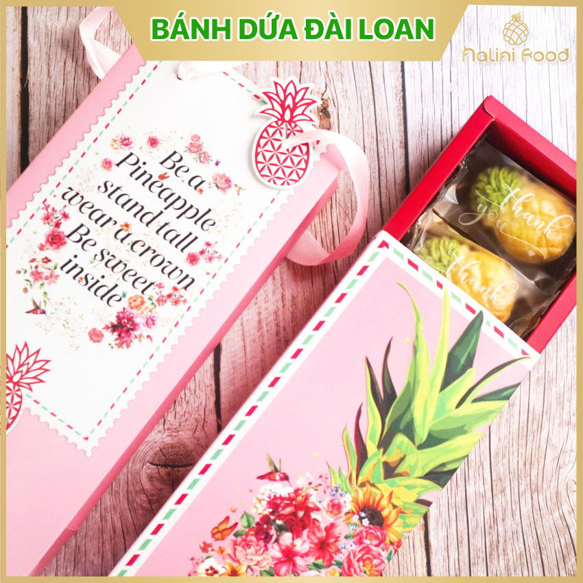 Quà tết Bánh dứa Đài Loan chuẩn vị hộp 10 cái thơm ngon nhân dứa ít ngọt