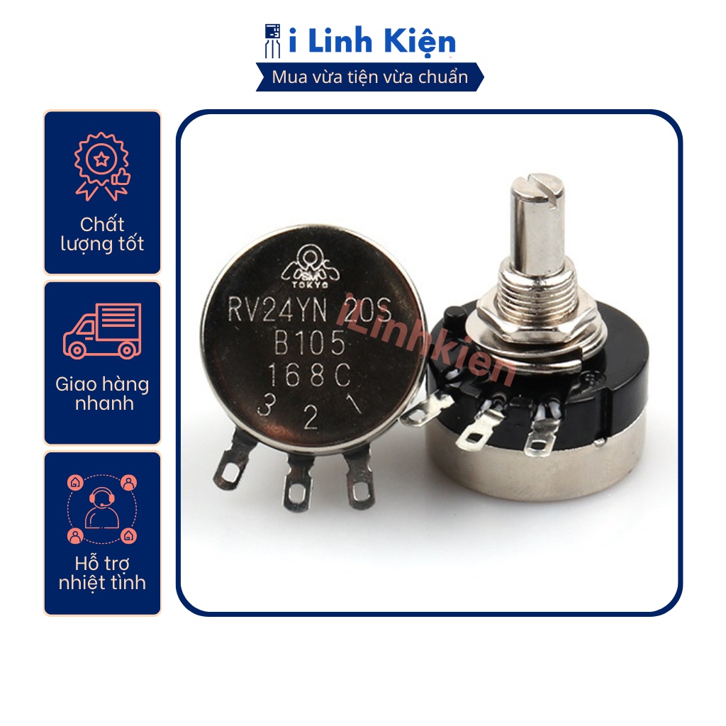 Chiết áp đơn 1m tocos rv24yn 20s b105
