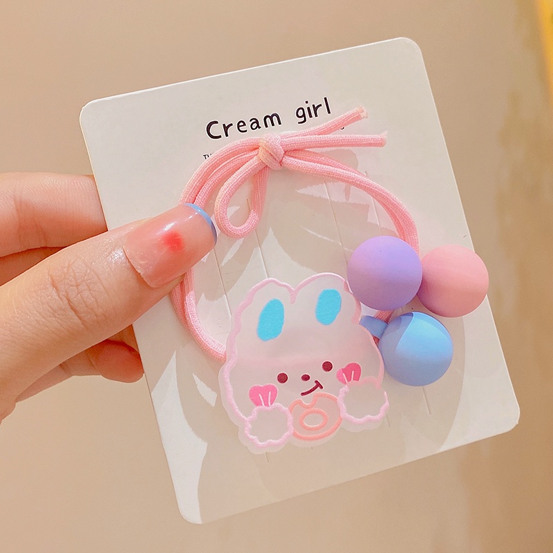 Dây cột tóc , chun cột tóc họa tiết đáng yêu