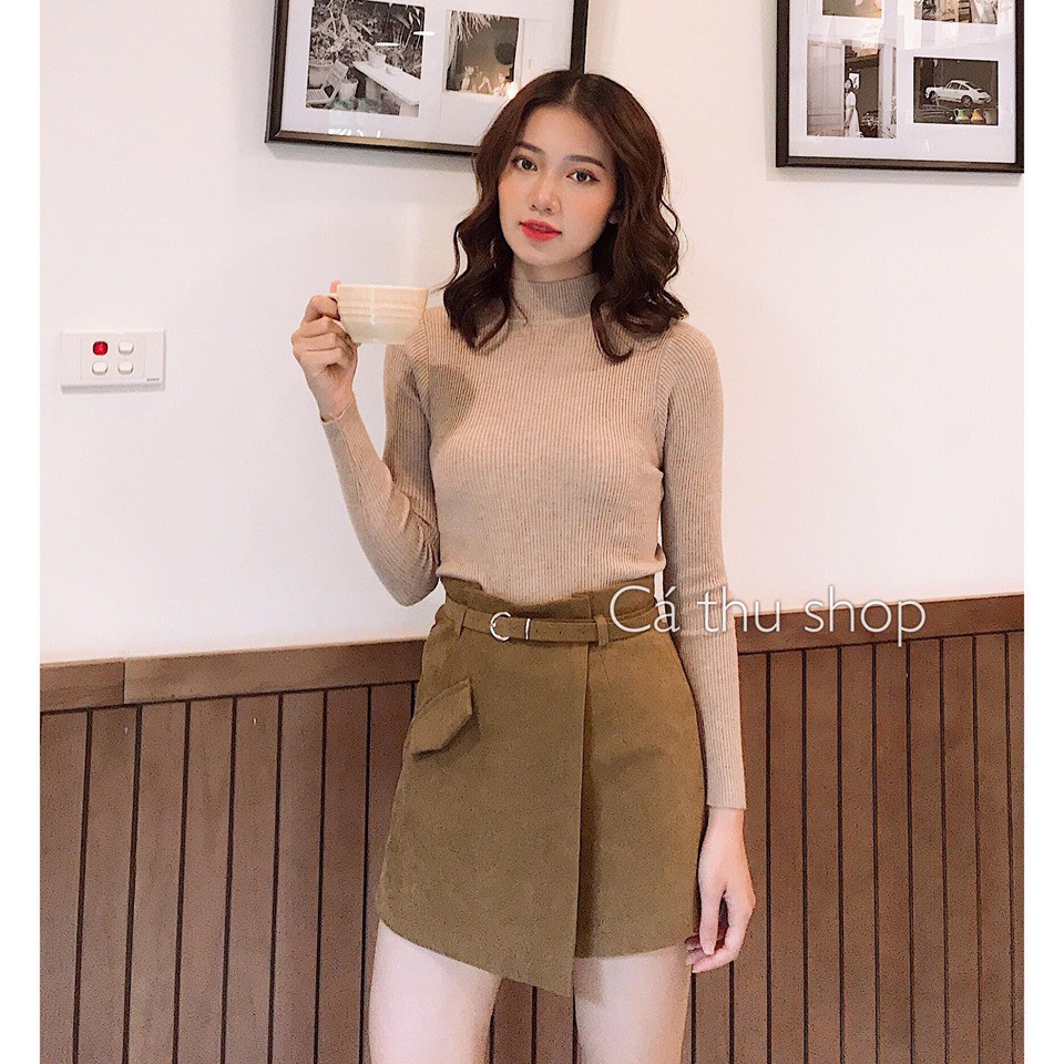 Áo Len Cổ 3 Phân Siêu Giữ Nhiệt