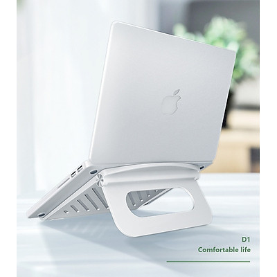 Giá đỡ laptop macbook để bàn có đế tản nhiệt 24.5cm, có thể gấp gọn chất liệu hợp kim nhôm cao cấp