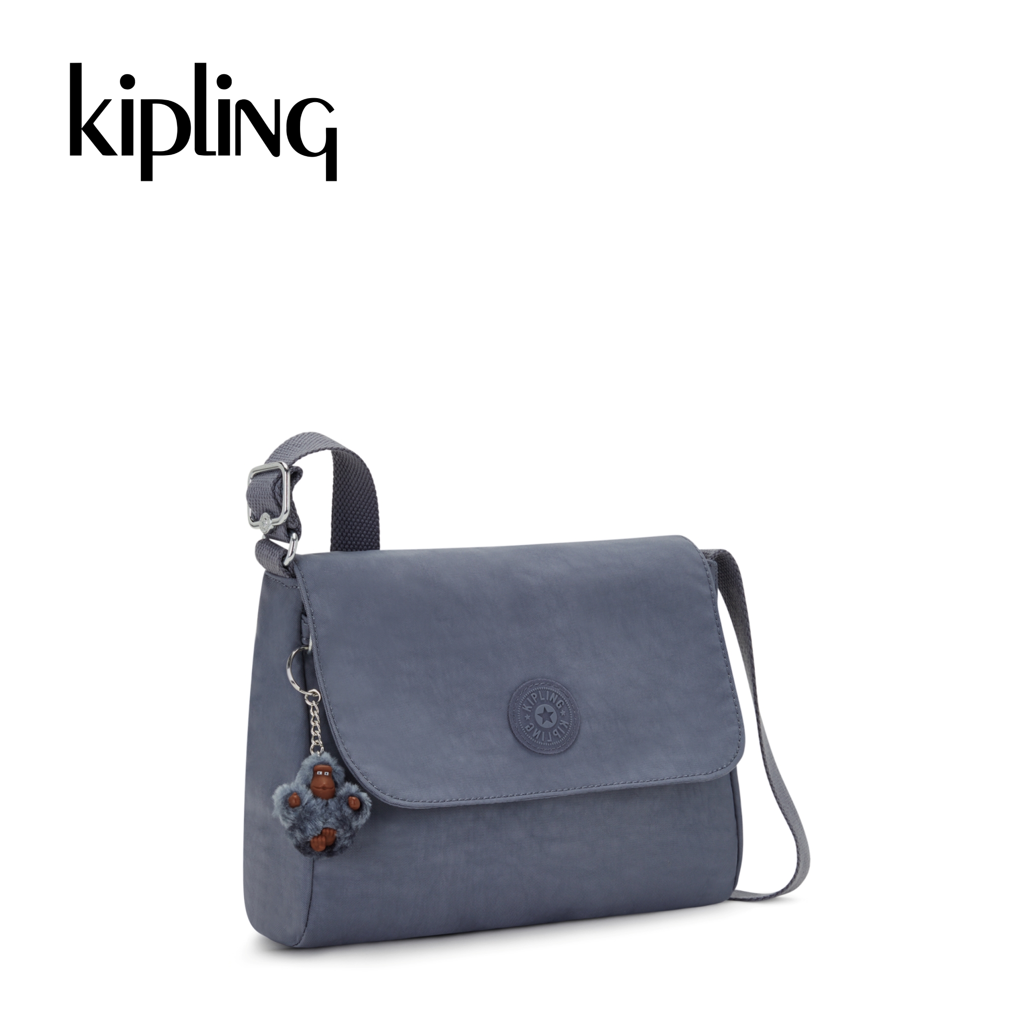 Kipling Túi Đeo Chéo Melillo - Black Tonal/ Perri Blue - HUKI2105