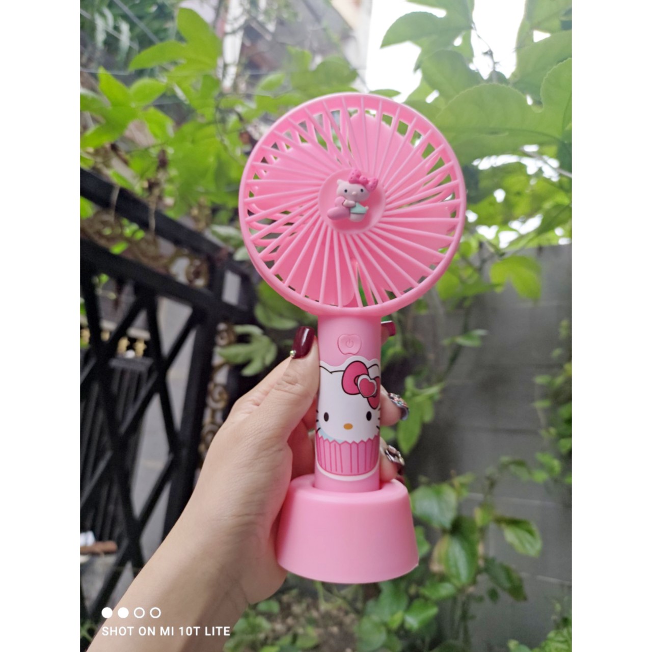 [HCM]quạt tích điện cầm tay hello kitty