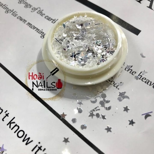 Nhũ trăng sao lấp lánh Phụ kiện Nail