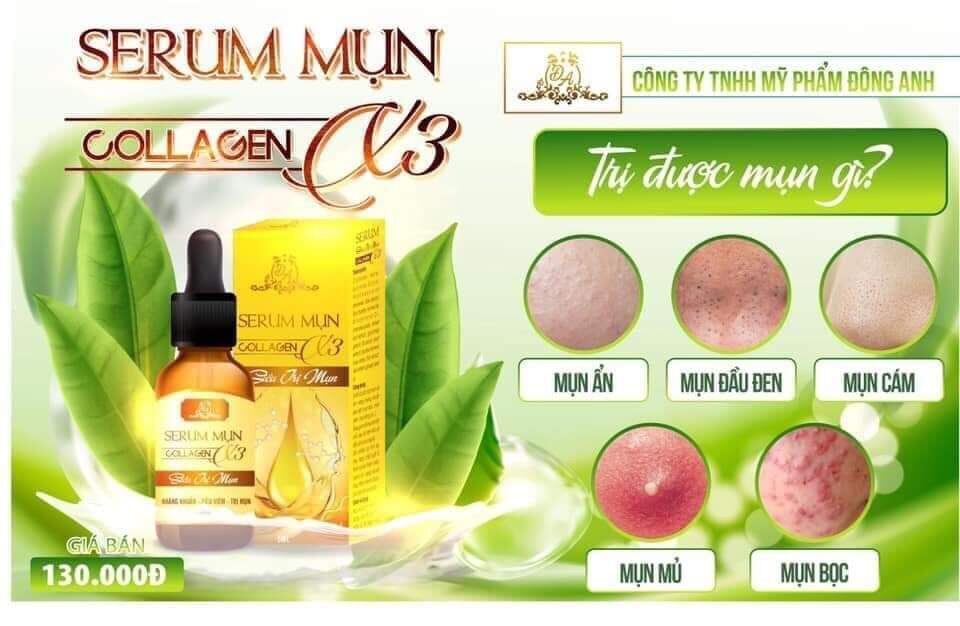 [Chính hãng] Serum mụn Collagen X3 Luxury mỹ phẩm Đông Anh