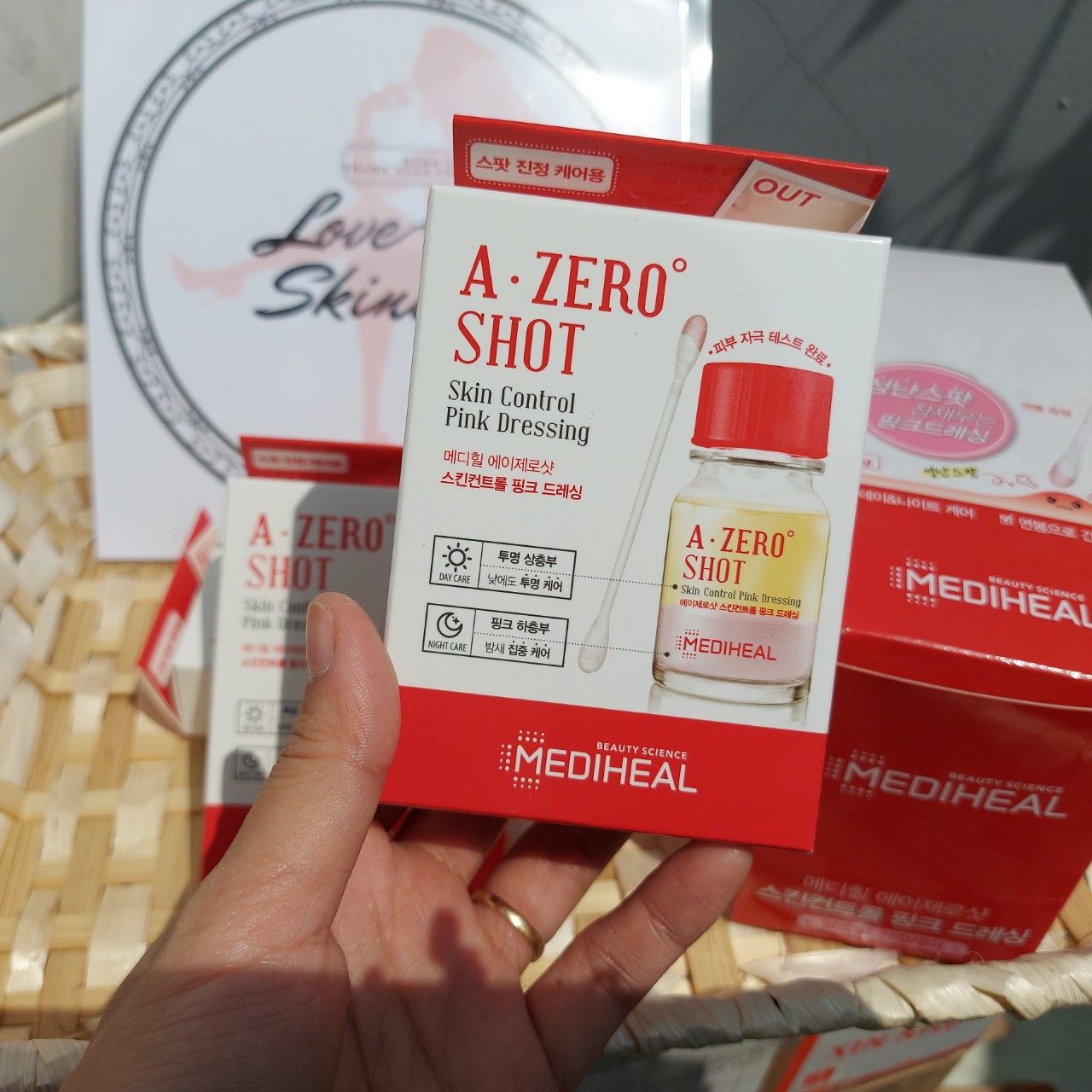 [Da Mụn] Dung Dịch Chấm Mụn Mediheal A-Zero Shot Skin Control Pink Dressing