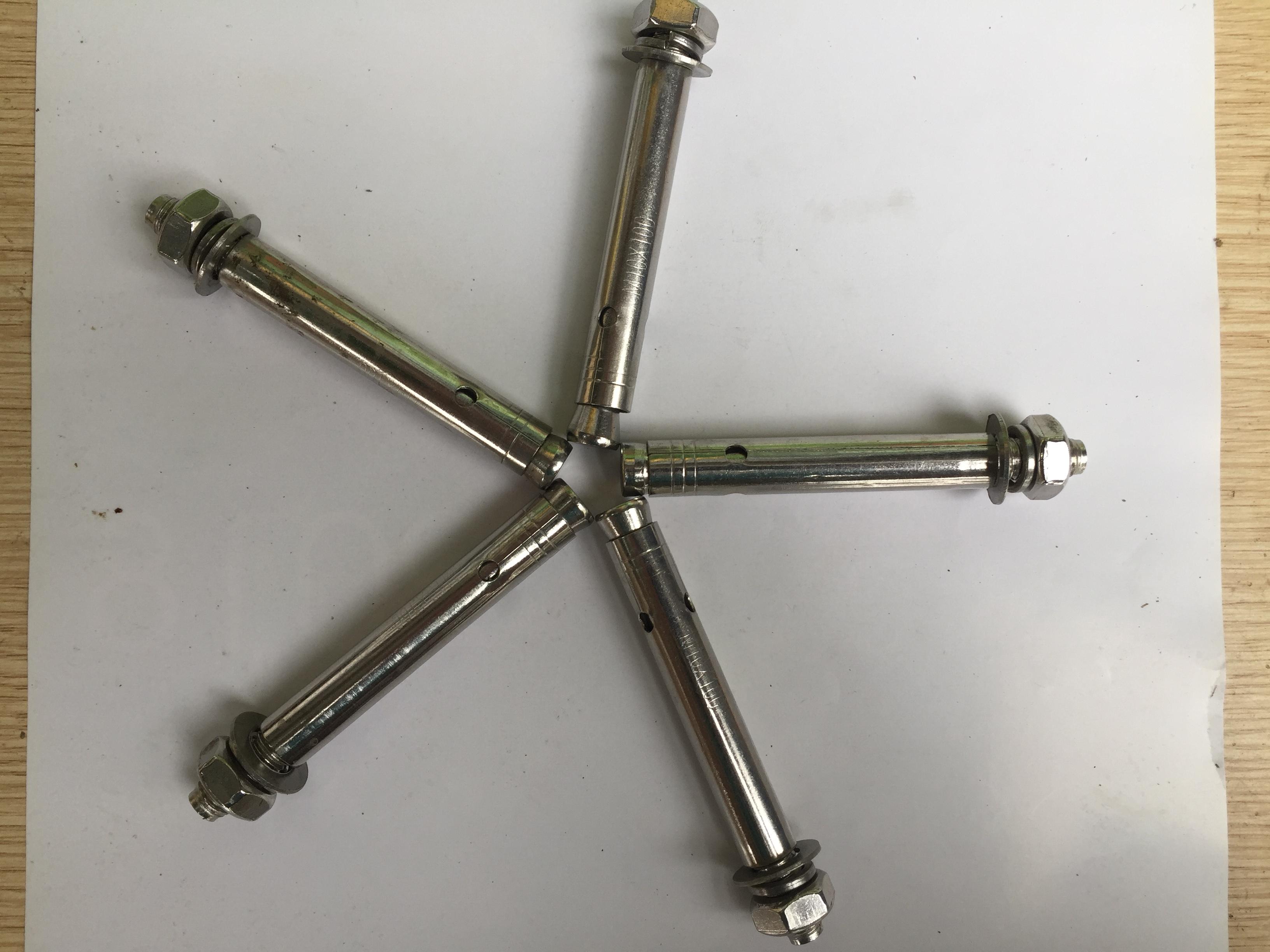 5 chiếc vít nở inox  phi 12 dài 10cm