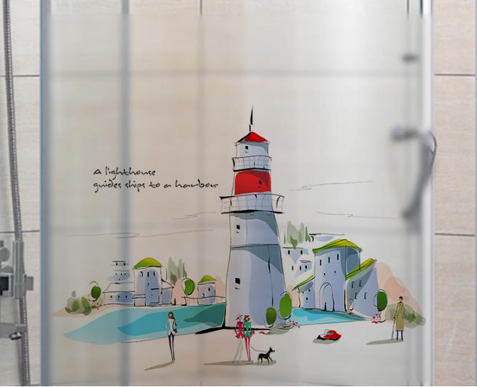 [HCM]Decal Dán Kính Cao Cấp - Nhà Ống  ( 60x58 )-DK7070