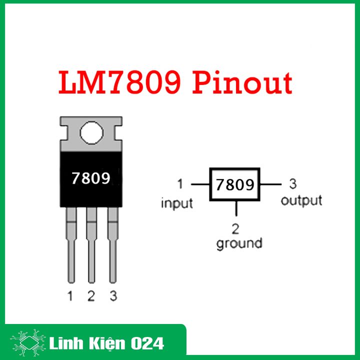 IC ổn áp nguồn DC L7809CV 1.5A TO-220
