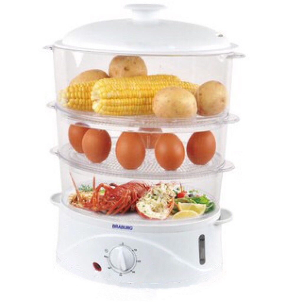 Nồi Hấp Điện Đa Năng 3 Tầng Braburg