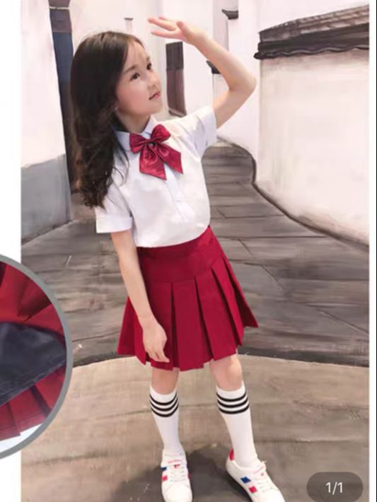 Chân váy xếp ly bé gái CV003