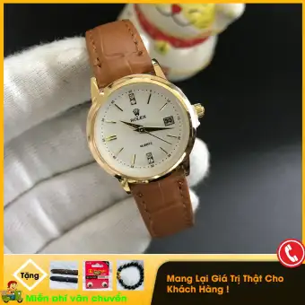 ĐỒNG HỒ NỮ VFG433 , Dây Da Bò, CHỐNG XƯỚC, CHỐNG NƯỚC+ TẶNG DÂY DA + Chống Xước, Chống Nước (Tặng 1 Pin dự trữ), TẶNG Vòng Đá Tỳ Hưu trị giá 150.000đ bán chạy