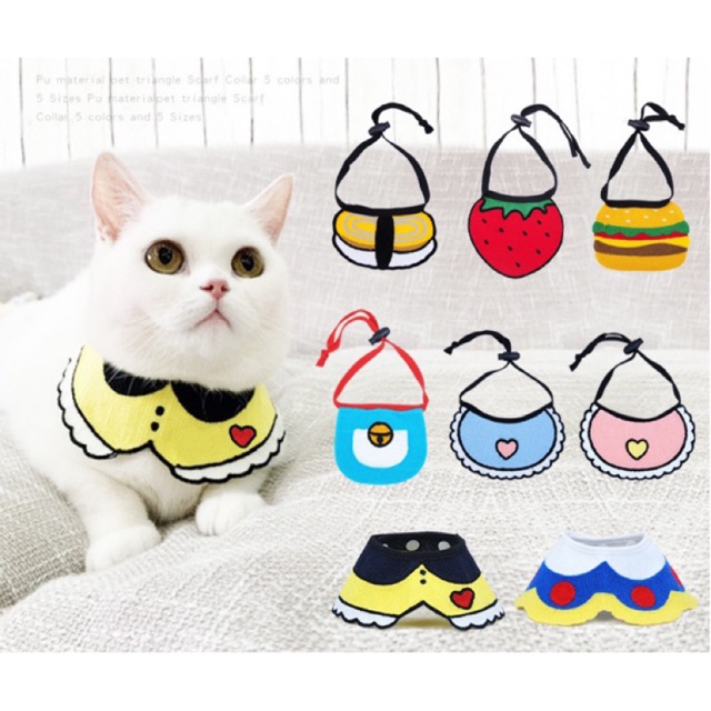 Yếm đeo cổ cho Chó, Mèo - Yếm đeo cổ siêu Cute