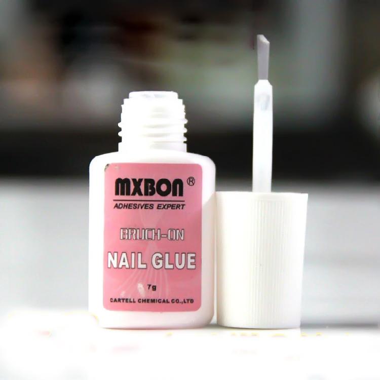 Mxbon 7G gel fake nail foils extra-adhesive mobile phone diamond nail drill glue rhinestones manicure nail polish