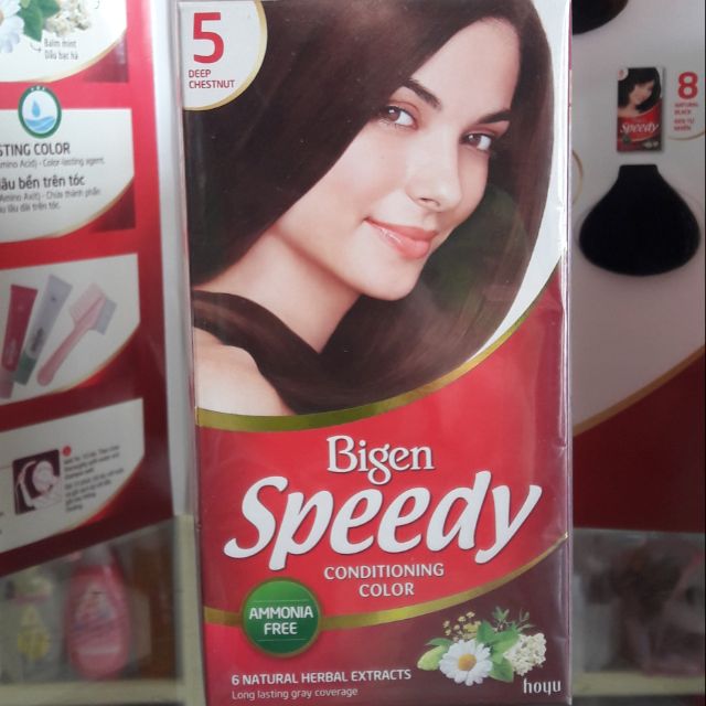 Thuốc Nhuộm Tóc Bigen Speedy số 5 Nâu hạt dẻ đậm
