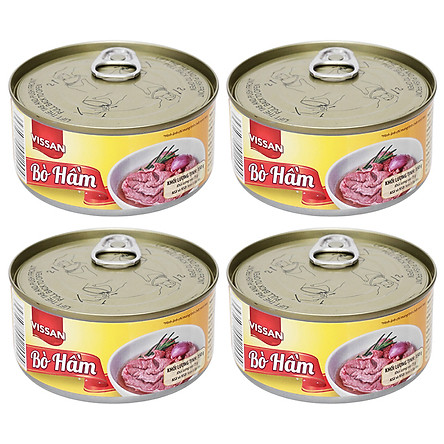 combo 4 Bò Hầm Vissan Hộp 150g