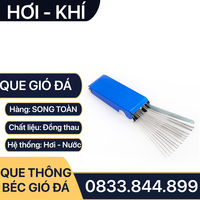 Bộ que thông béc gió đá, que vệ sinh đầu béc hàn gió đá
