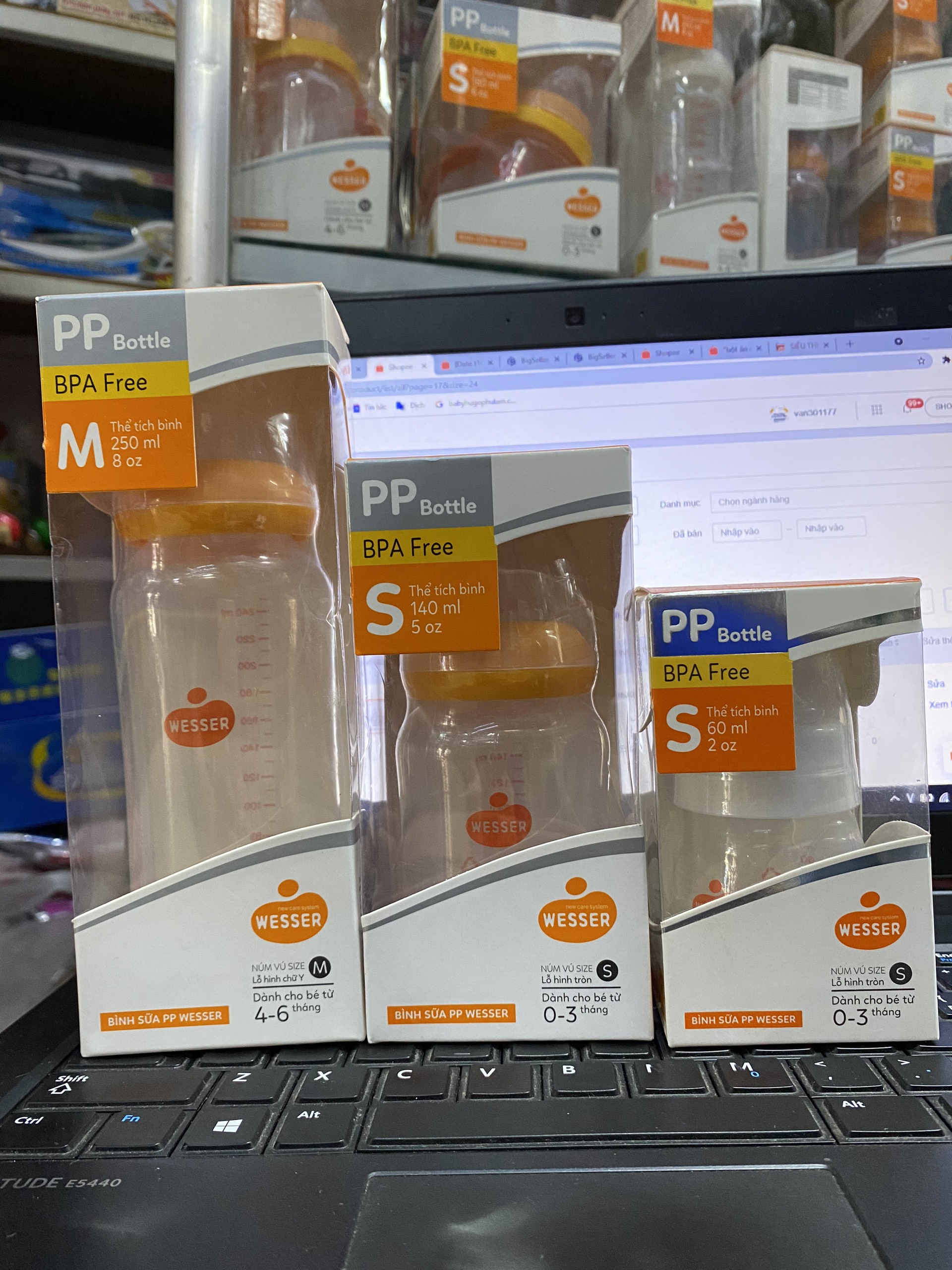 Bình Sữa Wesser PP Cổ Hẹp 120Ml